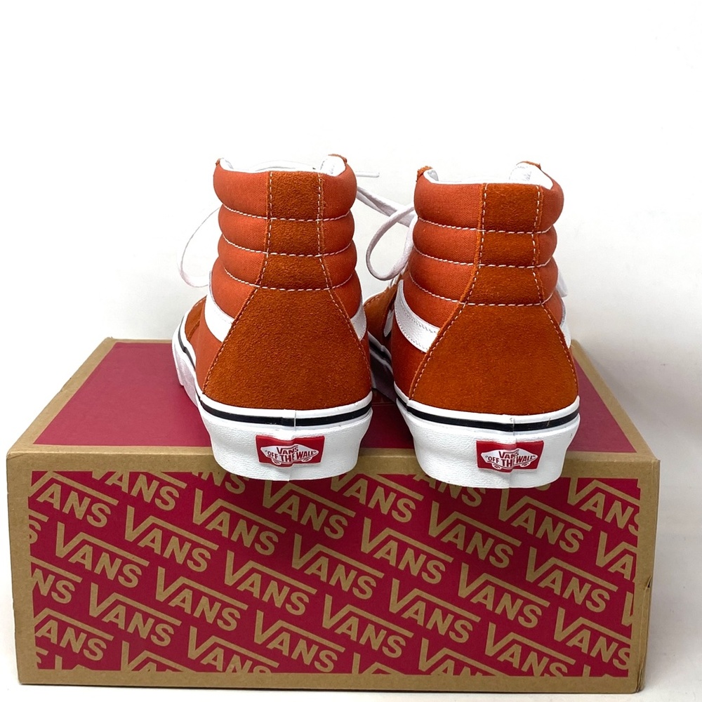 VANS Sk8-Hi Color Theory Shoes SB For Women Canvas Suede Burnt Ochre VN0005U9GWP - Picture 5 of 9